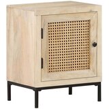  Noćni ormarić 40x30x50 cm masivno drvo manga i prirodna trska | shoptok.hr