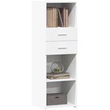  Visoka komoda bijela 40 x 42,5 x 124 cm od konstruiranog drva | Eponuda.ba