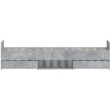  Kreveta s uzglavljem i podnožjem boja betona 100 x 200 cm | shoptok.hr