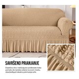 HOMEMATES Retro Pokrivač za dvosede i kauče od 145cm do 185cm - Braon | Eponuda.com