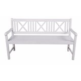 Garden Pleasure Bela lesena vrtna klop Malmö - | Shoptok.si