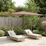  Vrtni suncobran 200 x 300 cm Poliester Pravokutni Sivosmeđa | shoptok.hr