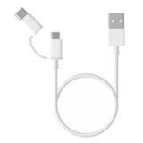 Xiaomi mi 2-u-1 usb kabel micro usb to type c 30cm, bijeli Cijene