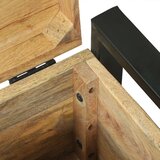  Škatle za shranjevanje 40x30x30cm Trden mangov les in kovina | Shoptok.si