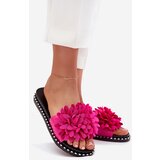 Boto Ladies slippers adorned with flowers fuchsia Cellanen | shoptok.hr