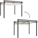 vidaXL Vrtni paviljon z zložljivo streho krem 3x3 m aluminij | Shoptok.si