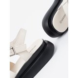 GOODIN Light beige leather elegant platform sandals | shoptok.hr