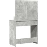  Toaletni stol s LED svjetlom betonski sivi 79x41x135 cm | shoptok.hr