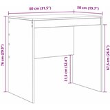  Stol Betonski sivi 80 x 50 x 76 cm | shoptok.hr