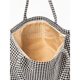 Shelvt Black and white checkered beach bag | ePonuda.com