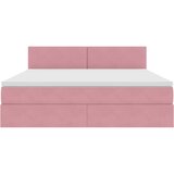  Krevet s od storage s madracem Ružičasta 160 x 200 cm Baršun | shoptok.hr