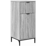 vidaXL Set namještaja za kupaonicu Siva Sonoma Inženjersko drvo, Metal | shoptok.hr