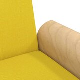  Raztegljiv kavč z naslonjali za roke svetlo rumeno blago, (20697822) | Shoptok.si