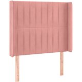  LED uzglavlje ružičasto 103x16x118/128 cm baršunasto | shoptok.hr