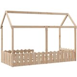 vidaXL Otroški posteljni okvir 80x200 cm trdna borovina | Shoptok.si