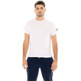 Leone 1947 Majice & Polo majice Man T-Shirt Short Sleeves Slub Small Logo Bela | Shoptok.si