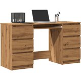 vidaXL Pisalna miza artisan hrast 140x50x77 cm inženirski les Cene