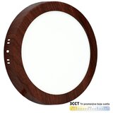 Mitea Lighting nadgradni okrugli led panel braon 18W 3000~6500K tamno M18NO-WDD-CCT | Eponuda.com
