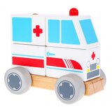  Drveni edukativni kombi hitne pomoći za sastavljanje - Ambulance | Shoptok.si
