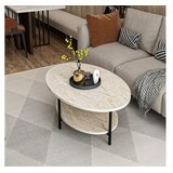 Hanah home stočić za dnevnu sobu elis - travertine travertine coffee table | Eponuda.com
