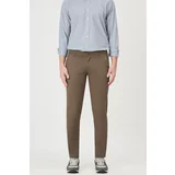 AC&Co / Altınyıldız Classics Men's Khaki Slim Fit Slim Fit Cotton Side Pocket Flexible Chino Trousers