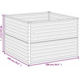  Povišena vrtna gredica 100 x 100 x 69 cm od čelika COR-TEN | shoptok.hr