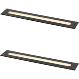 Moderna talna svetilka črna 50 cm z LED IP65 - Eline