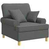 XL fotelja s jastucima Tamnosiva Tkanina | shoptok.hr