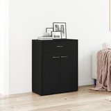 vidaXL Strani šal Črni hrast Inženirski les 60x30x75 cm Strani šal Cene