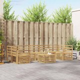  Set vanjskih sofa 8 kom. Bijela Čvrsto drvo akacije | shoptok.hr