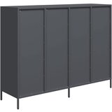  Komoda antracit 135x39x103,5 cm hladno valjani čelik | shoptok.hr