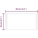  LED kopalniško ogledalo 80x40 cm, (20919576) | Shoptok.si