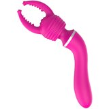 Lonelyi Lonely - Masažni aparat z izmenljivo glavo in vibrator za točko G (roza), ki ga je mogoče polniti 2v1 | Shoptok.si