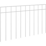 PANEL vrtne ograde 12 kom. 50 x 30 cm Pocinčani čelik Srebrna | shoptok.hr