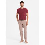Ombre Classic BASIC men's cotton T-shirt - maroon | Shoptok.si