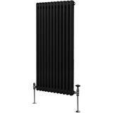 Monster tradicionalni radiator z 2 stolpcema - 1500 x 562 mm - črn, (21569851) Cene