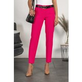 Fenzy elegantne dolge hlače z ravnimi hlačnicami tordina, fuksia Cene