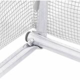  Staklenik s čeličnim okvirom Bijeli 24 m² 6x4x2,85 m | shoptok.hr
