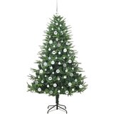 vidaXL Umjetno božićno drvce s rasvjetom i setom kuglica Zelena 180 cm | shoptok.hr
