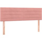  Posteljno vzglavje roza 144x5x78/88 cm žamet | Shoptok.si