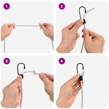  Bungee užadi s kukama 4 mm Crna i bijela PP i guma | shoptok.hr