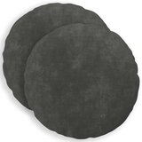  Presvlaka za jastuk 2 kom. HEERLEN Antracit Promjer 30 cm - Osnovni Ø 30 cm 2 | shoptok.hr
