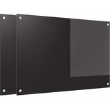  Kuhinjski zid 2 pcs Crna 90 x 60 cm Staklo otporno na udarce | Eponuda.ba