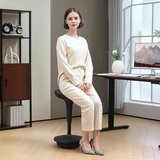  Uredska stolica s funkcijom okretanja ergonomska stolica podesiva visina 65 5-83 5 cm nagibna 120° crna | shoptok.hr