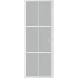  Unutarnja vrata 76 x 201,5 cm bijela od mat stakla i aluminija | shoptok.hr