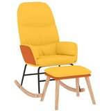  Stolica za ljuljanje od tkanine sa stolcem boja senfa | shoptok.hr