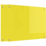  Kuhinjski zaštita 2 pcs Žuta 80 x 60 cm | shoptok.hr