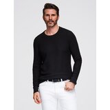 Ombre Structured men's sweater with round neckline - black | shoptok.hr