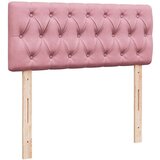 vidaXL Okvir za krevet s madraca ružičasti 120 x 190 cm baršunasti | shoptok.hr