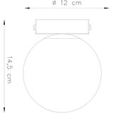  Stropna svetilka YOLI 1 črna, (21348159) | Shoptok.si